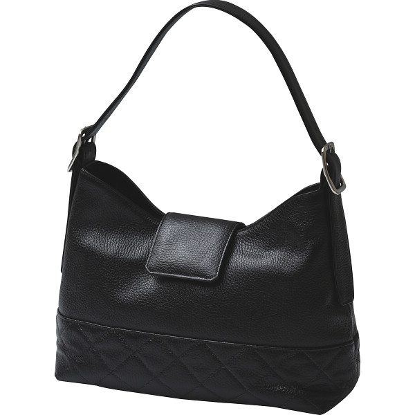 良品工房　日本製牛革キルティング使いショルダーバッグ　