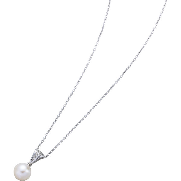 本真珠ダイヤモンドペンダント