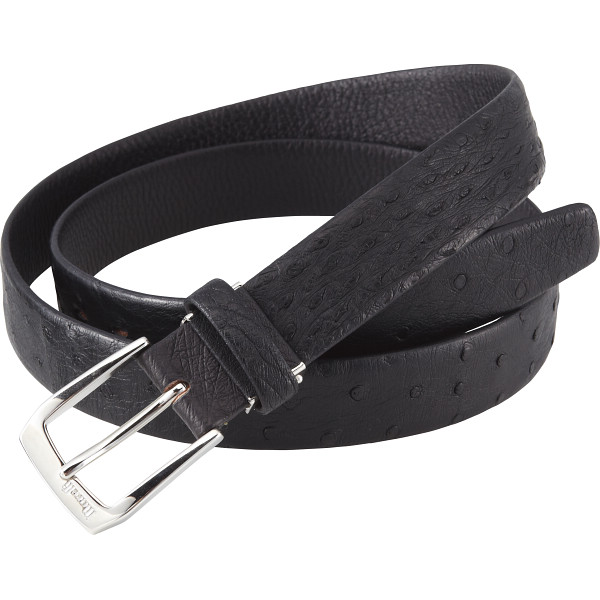 マレリー　オーストリッチベルト　ブラック　A