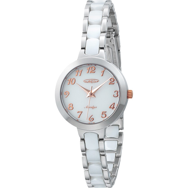 オレオール　セラミックバンド　レディースウォッチ　ホワイト