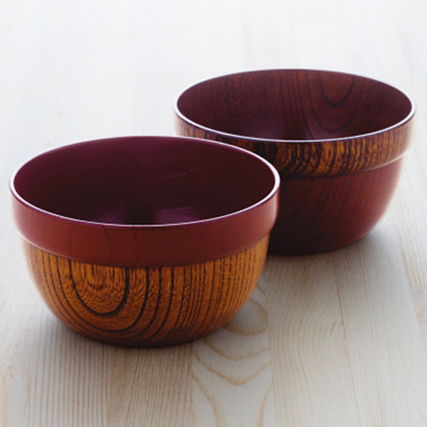 紀州塗　栓　ペアスープボウル