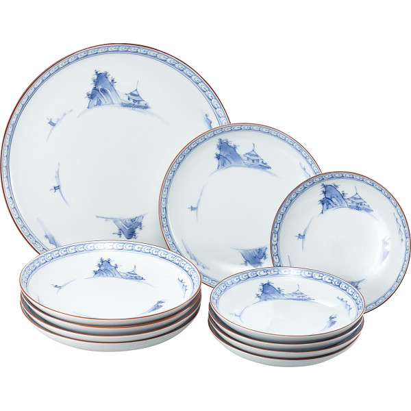 波佐見焼　京山水絵　和合揃