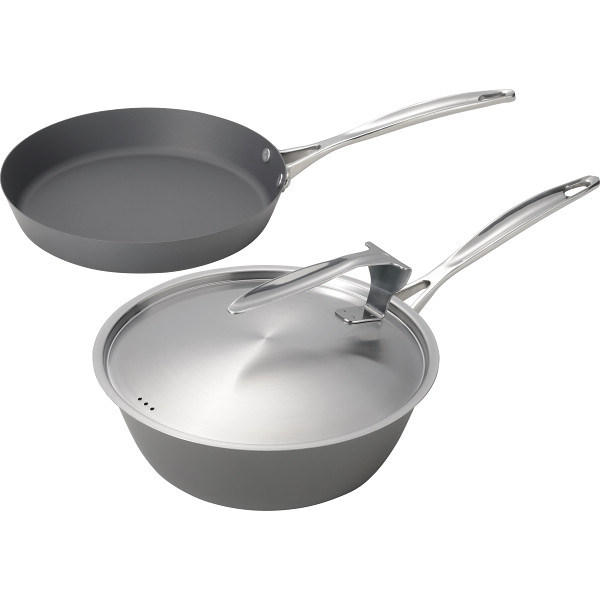 涅　ＩＨ対応窒化鉄フライパン・いため鍋２点セット