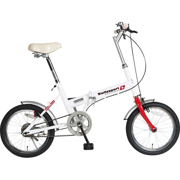 １６型折畳自転車　スウィツスポート　ライト付