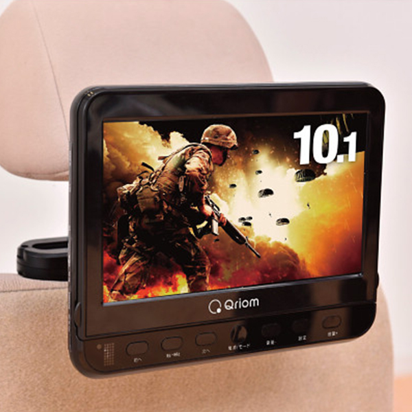 キュリオム　ヘッドレストモニターＤＶＤプレーヤー　ブラック