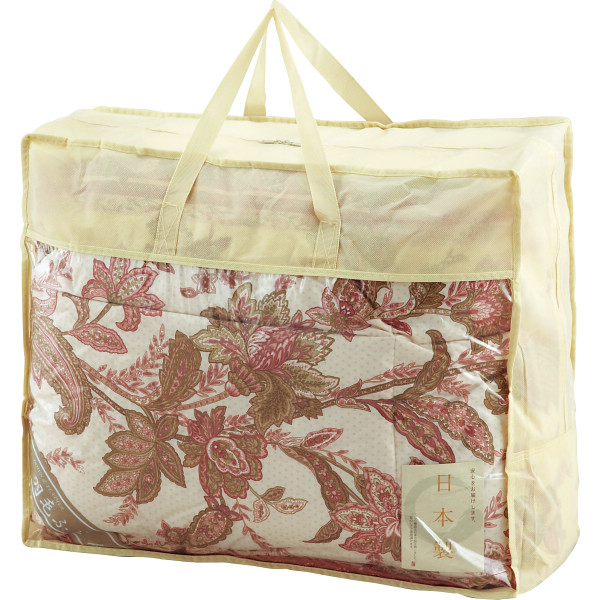 ダウン８５％入　羽毛肌掛けふとん　　ピンク