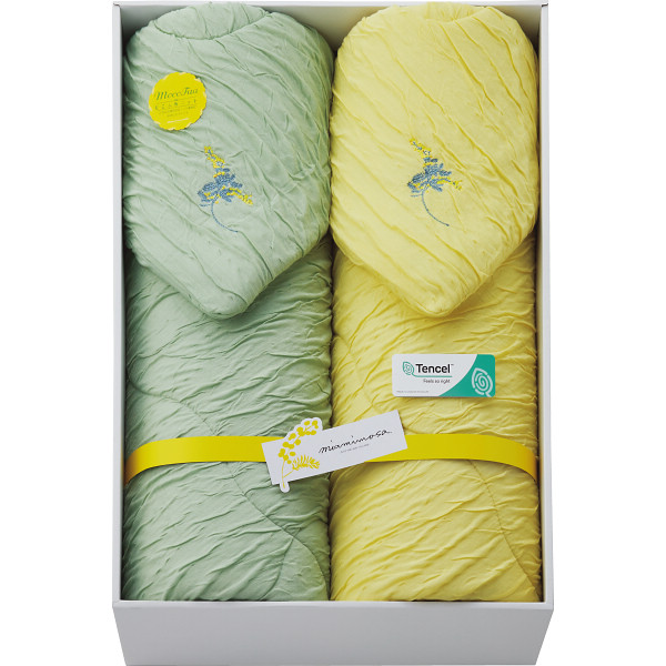 ミアミモザ　もこふあニット肌布団２枚セット