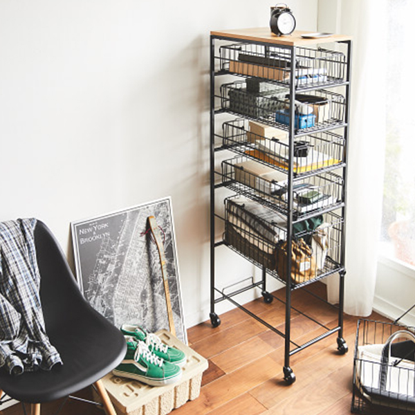 バスケット６段収納ラック