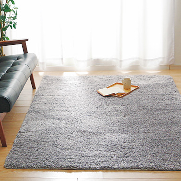 洗えるシャギーラグ（Ｓ）２４０　グレー