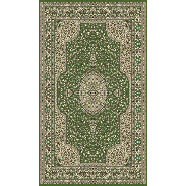 日本製　抗菌防臭モケットラグ　グリーン