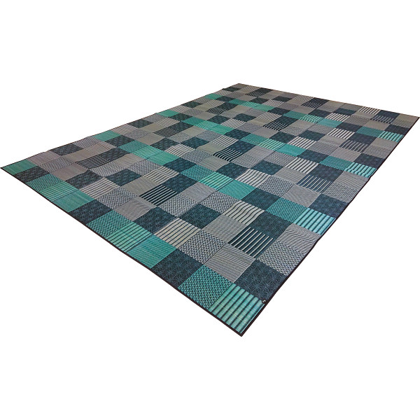 日本製い草カーペット（Ｋ）　ブルー