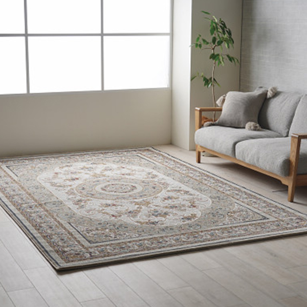 トルコ製ウィルトンラグ　ベージュ