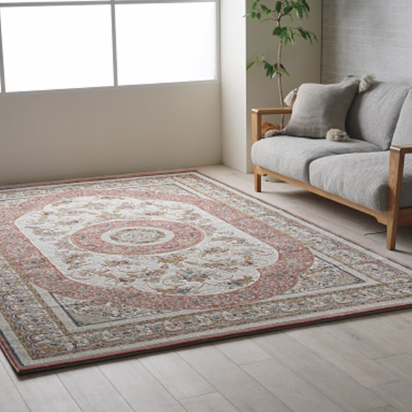 トルコ製ウィルトンラグ　ローズ