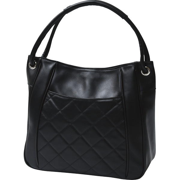 良品工房　日本製牛革　キルティング使いトートバッグ　