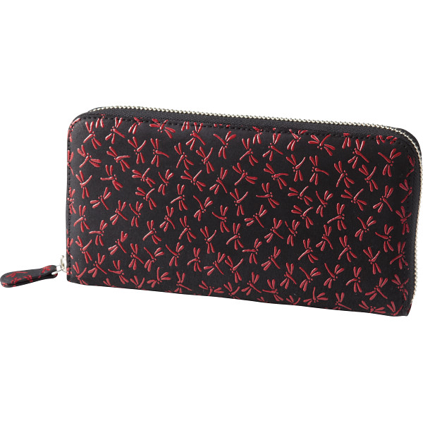 印伝　ラウンドファスナー長財布