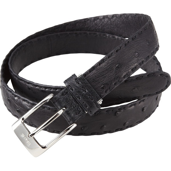 マレリー　オーストリッチベルト　ブラック