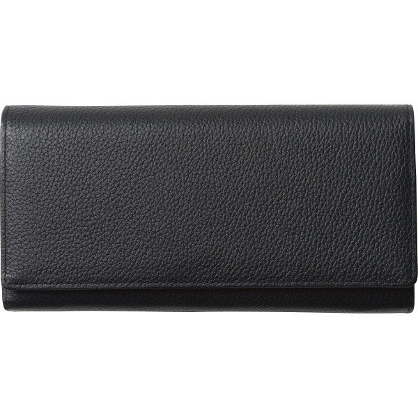 シュリンクレザー長財布　ブラック