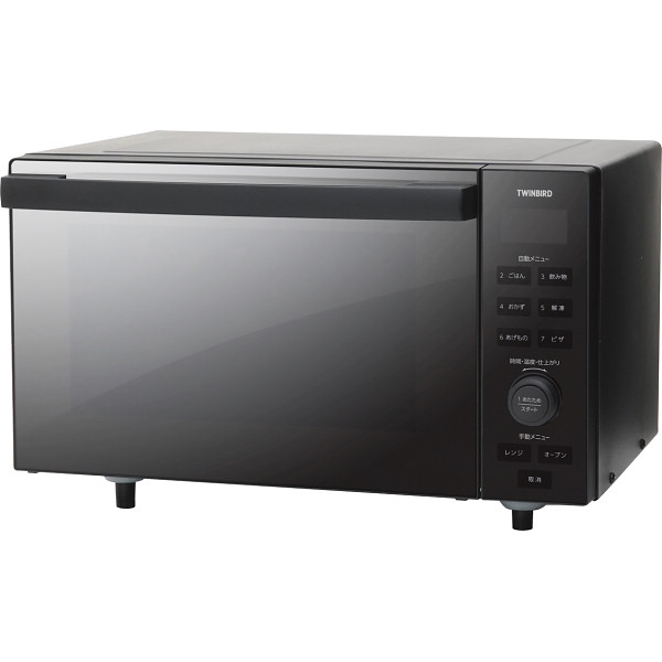 ツインバード　センサー付フラットオーブンレンジ　ブラック