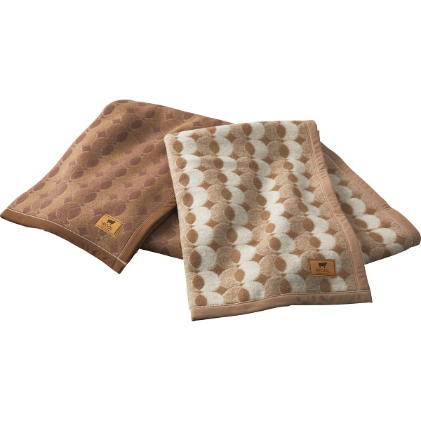 グランフランセヌーベル　ウール毛布２枚セット