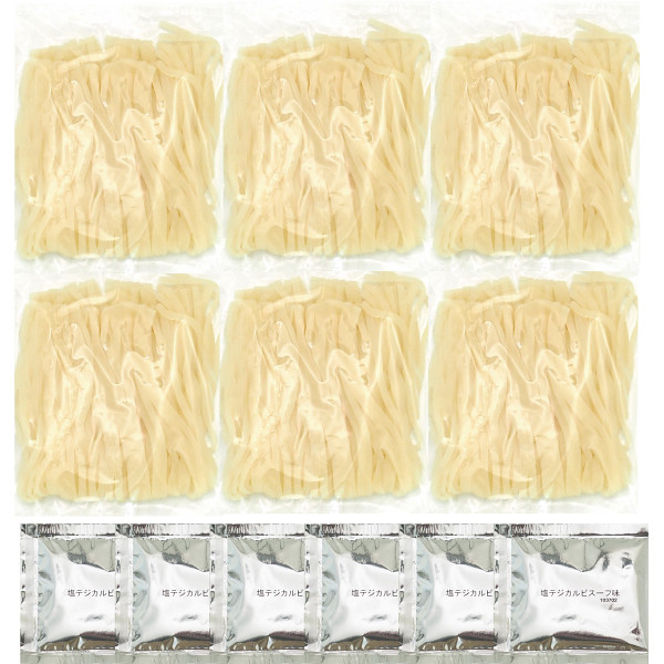 大阪鶴橋韓屋　韓国風塩カルビうどん（６食）