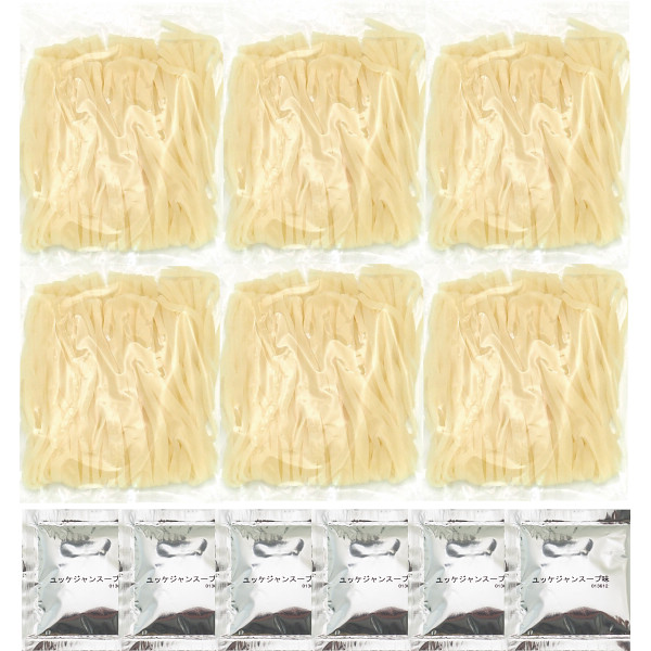 大阪鶴橋韓屋　韓国風ユッケジャンうどん（６食）