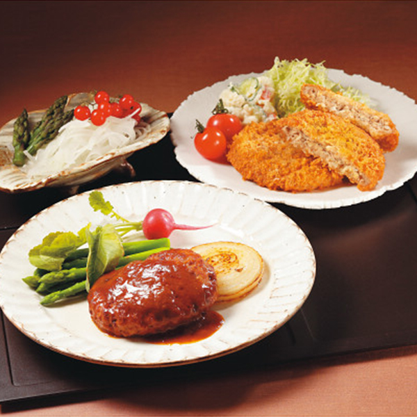 メンチカツ＆デミグラスハンバーグセット