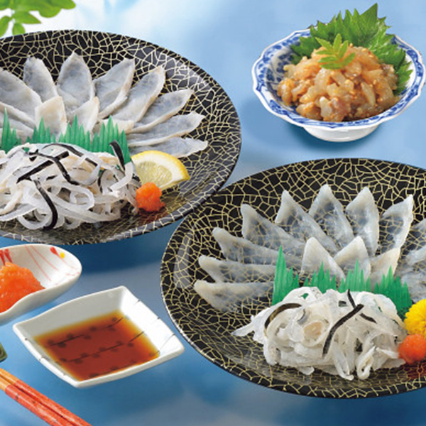 ふく刺身味比べ（とらふく塩辛付）セット