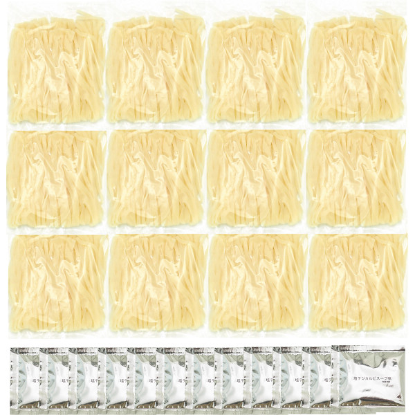 大阪鶴橋韓屋　韓国風塩カルビうどん（１２食）