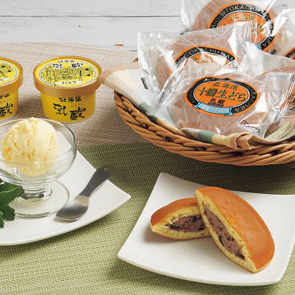 「乳蔵」北海道バニラアイスと十勝生どら