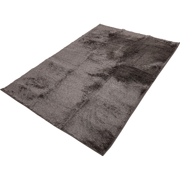 制菌加工シャギー調ラグ　ブラウン