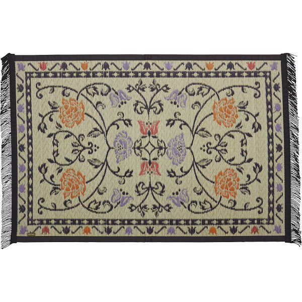 日本製　三重織　い草玄関マット　ナチュラル