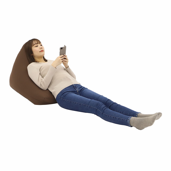 ミラビーズ　レストクッション　ピーチスキン　ブラウン