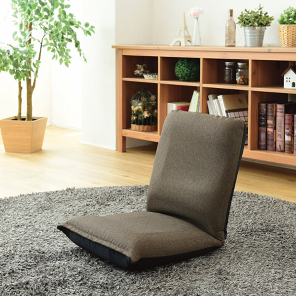 折りたたみ座椅子　ブラウン