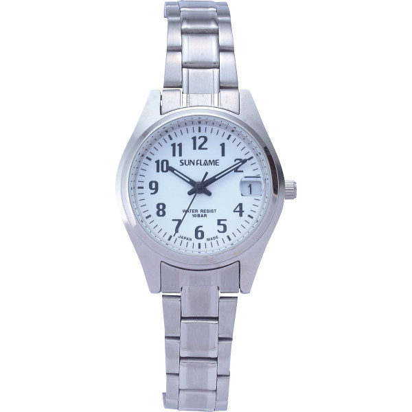 日本製婦人メタルウォッチ（１０気圧防水）　シルバー