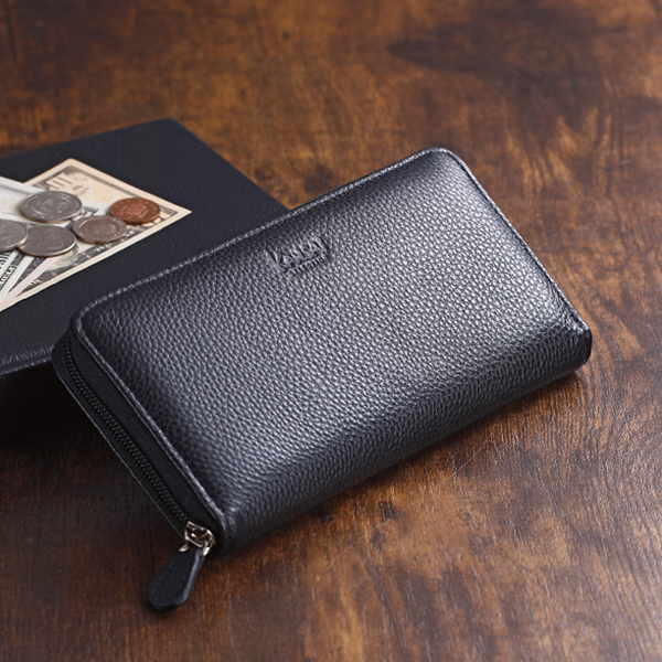 カンサイセレクション　ラウンドファスナー長財布　ブラック