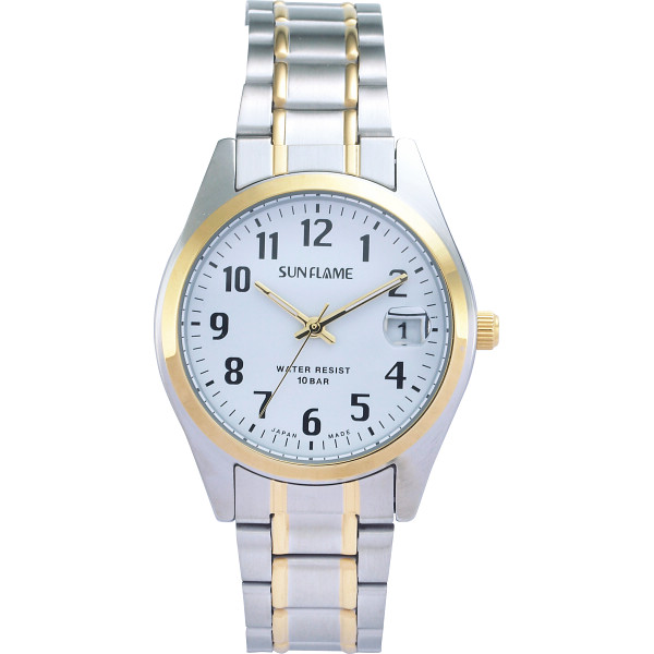 日本製紳士メタルウォッチ（１０気圧防水）　ツイン