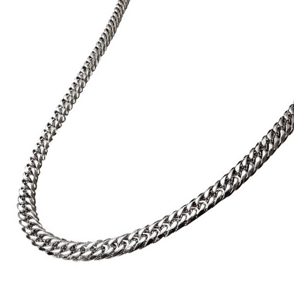 コルレオーネ　６面ダブル喜平ネックレス　シルバー