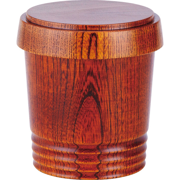 ケヤキのロックグラス　蓋つき