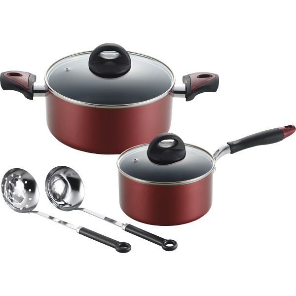 リアン　片手鍋（１８ｃｍ）＆両手鍋（２２ｃｍ）セット（ツール付）