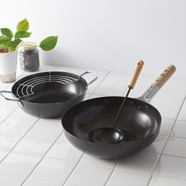 陳建一　本格北京鍋＆天ぷら鍋セット（中華お玉付）