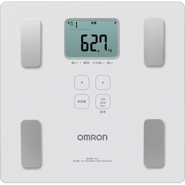 オムロン　体重体組成計　カラダスキャン　ホワイト