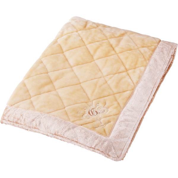 ティツィアナ・ガロ　遠赤わた入り四方額付き敷パット　ベージュ