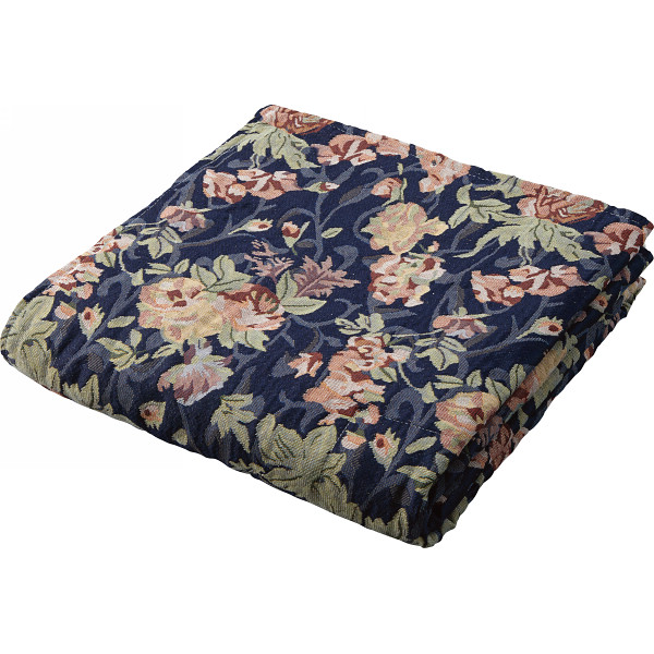 ゴブラン織　マルチカバー　ブルー