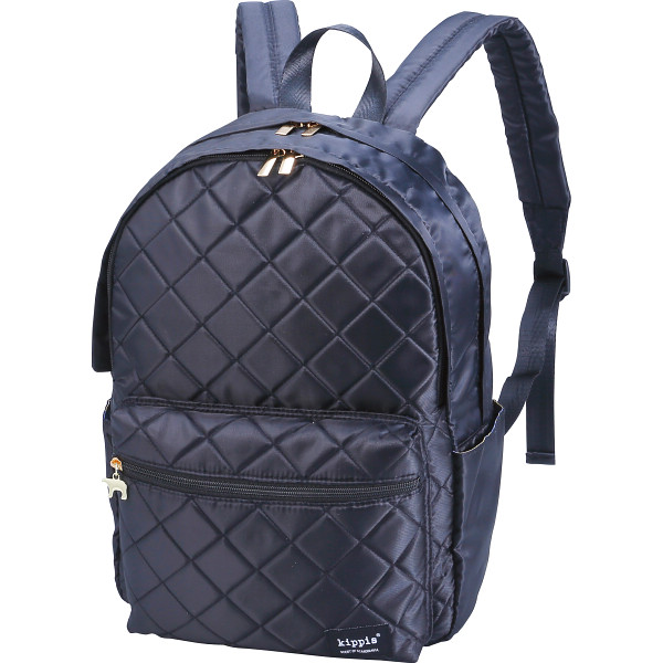 キッピス　リュック＋マルチポーチセット　リュック＝ブラック・ポーチ＝ネイビー