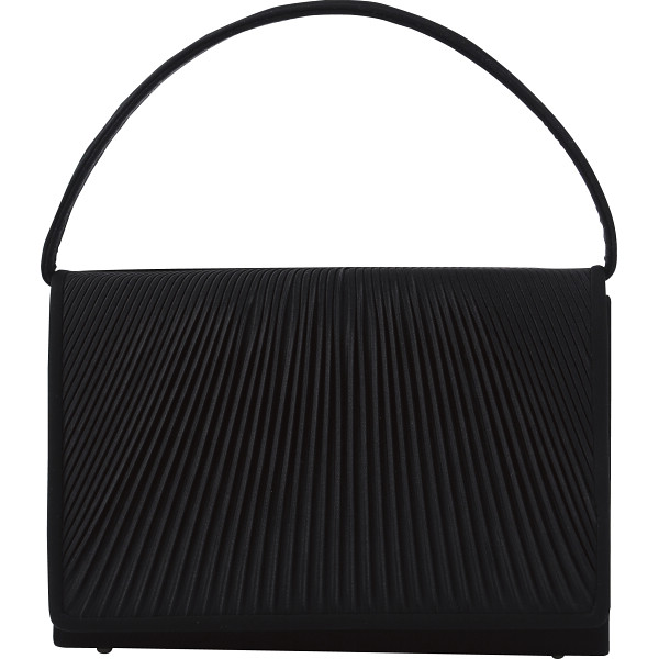 日本製　プリーツフォーマルバッグ　ブラック