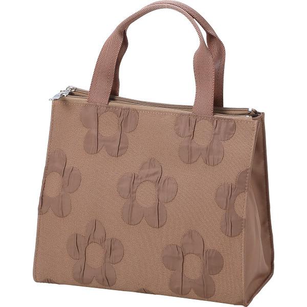 日本製ふくれ花織手さげ＆ショルダー　オーク