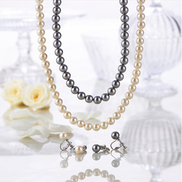 カンサイセレクション　貝パールネックレス２色セット