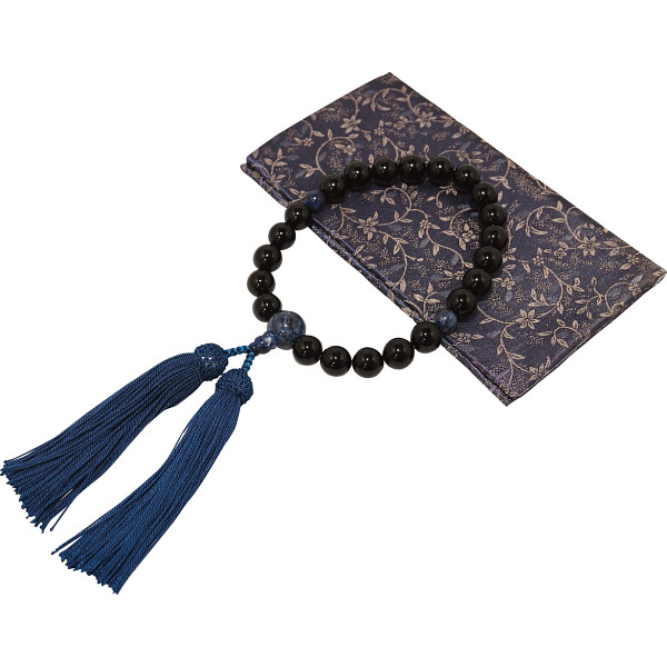 京都珠数製造卸協同組合　念珠（念珠入れ付）　男性用