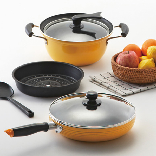 アンナ・ロッシ　蓋付フライパン＆マルチポット（２４ｃｍ）スプーン付