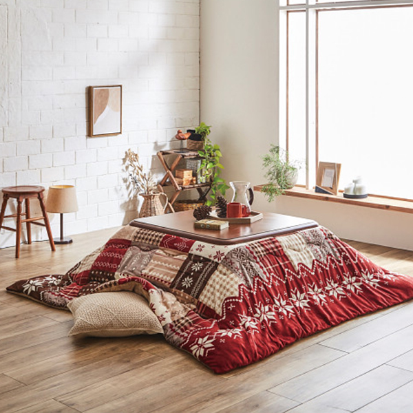 はっ水加工こたつ掛ふとん　レッド